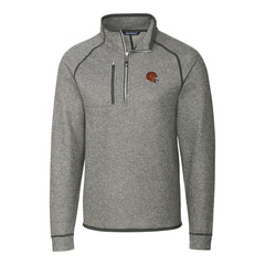 NFL Cincinnati Bengals Cutter & Buck Helmet Mainsail Sweater-Knit Half-Zip Pullover Jacket