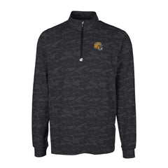 NFL Green Bay Packers Cutter & Buck Helmet Traverse Camo Print Stretch Quarter-Zip Pullover Top