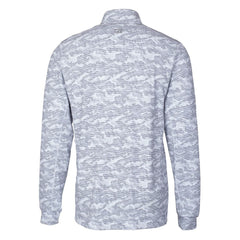 NFL Jacksonville Jaguars Cutter & Buck Helmet Traverse Camo Print Stretch Quarter-Zip Pullover Top