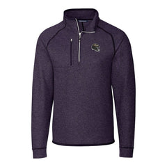 NFL Baltimore Ravens Cutter & Buck Helmet Mainsail Sweater-Knit Half-Zip Pullover Jacket