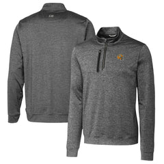 NFL Green Bay Packers Cutter & Buck Helmet Stealth Heathered Quarter-Zip Pullover Top