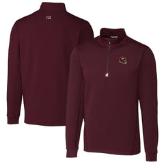 NFL Washington Commanders Cutter & Buck Helmet Traverse Stretch Quarter-Zip Pullover Top
