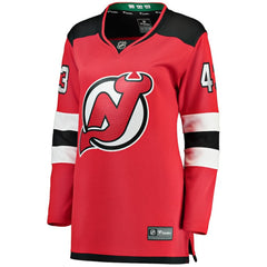 Luke Hughes New Jersey Devils Fanatics Women's Home Breakaway Player Jersey