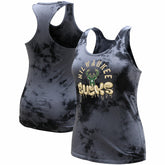 Milwaukee Bucks Stadium Essentials Women's Street Art Dark Crystal Washed Tank Top - Charcoal online