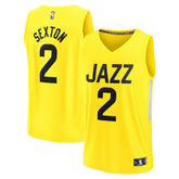 Collin Sexton Utah Jazz Youth Fast Break Player Jersey - Icon Edition - Yellow | Fanatics sale