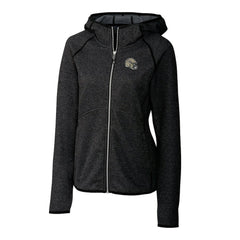 NFL New Orleans Saints Cutter & Buck Women's Helmet Logo Mainsail Sweater-Knit Full-Zip Hoodie