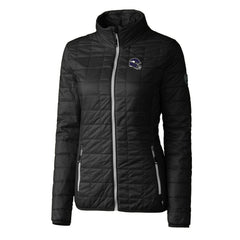 NFL Minnesota Vikings Cutter & Buck Women's Helmet Logo Rainier PrimaLoft Eco Insulated Full-Zip Puffer Jacket