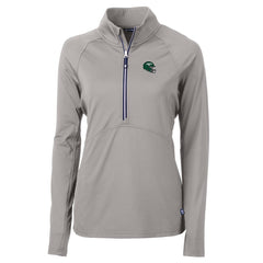 NFL New York Jets Cutter & Buck Women's Helmet Logo Adapt Eco Knit Stretch Recycled Half-Zip Pullover Top