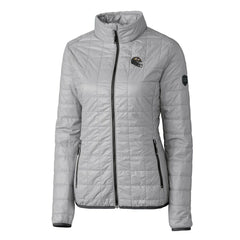 NFL Baltimore Ravens Cutter & Buck Women's Helmet Logo Rainier PrimaLoft Eco Insulated Full-Zip Puffer Jacket