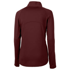 NFL Washington Commanders Cutter & Buck Women's Helmet Logo Adapt Eco Knit Stretch Recycled Half-Zip Pullover Top