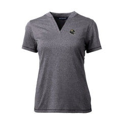 NFL Jacksonville Jaguars Cutter & Buck Women's Helmet Logo DryTec Forge Stretch V-Neck Blade Top