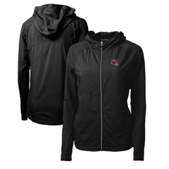 NFL Kansas City Chiefs Cutter & Buck Women's Helmet Logo Adapt Eco Knit Hybrid Recycled Full-Zip Hoodie