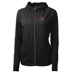NFL Kansas City Chiefs Cutter & Buck Women's Helmet Logo Adapt Eco Knit Hybrid Recycled Full-Zip Hoodie