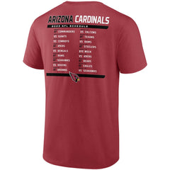 NFL Arizona Cardinals Two-Pack 2023 Schedule T-Shirt Combo Set