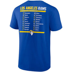 NFL Los Angeles Rams Two-Pack 2023 Schedule T-Shirt Combo Set