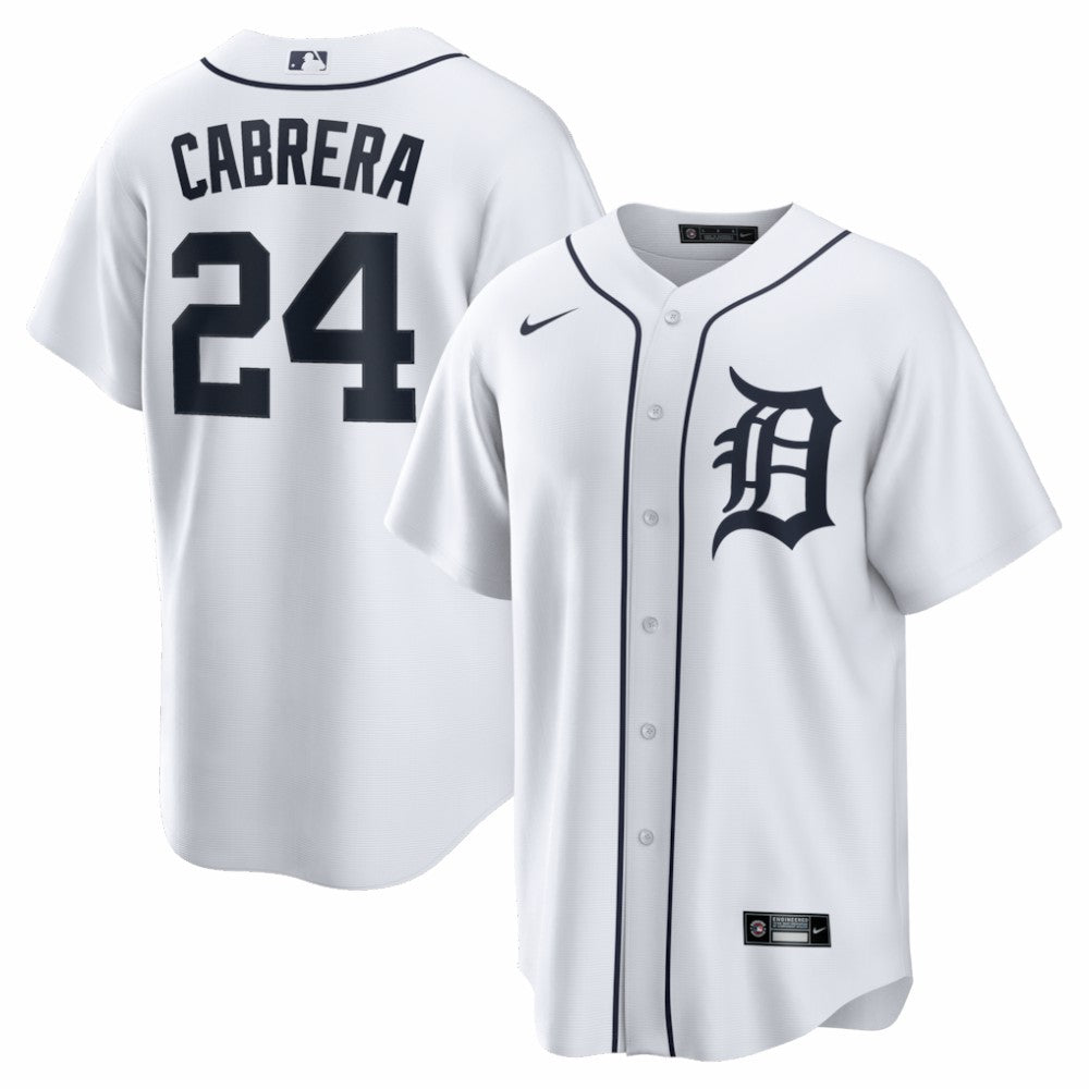 Miguel Cabrera Detroit Tigers Home Retired Player Replica Jersey - White | Nike