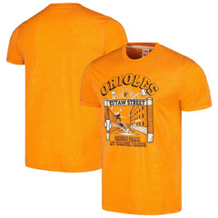 Baltimore Orioles Homage Eutaw Street Hyper Local Tri-Blend T-Shirt - Orange