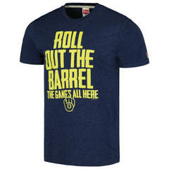 Milwaukee Brewers Homage Gangs All Here Hyper Local Tri-Blend T-Shirt - Navy
