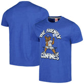 Chicago Cubs Homage Doodle Collection The Friendly Confines Tri-Blend T-Shirt - Royal