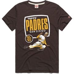 San Diego Padres Homage x Topps Tri-Blend T-Shirt - Brown