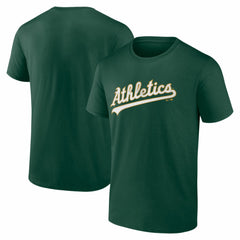 Athletics Logo Athletic Wordmark T-Shirt - Green