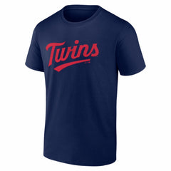 Minnesota Twins Logo Athletic Wordmark T-Shirt - Navy