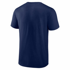 Atlanta Braves Logo Athletic Wordmark T-Shirt - Navy
