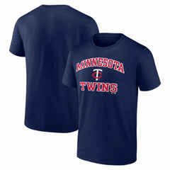 Minnesota Twins Logo Athletic Heart and Soul T-Shirt - Navy