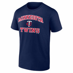 Minnesota Twins Logo Athletic Heart and Soul T-Shirt - Navy