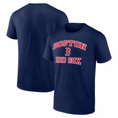 Boston Red Sox Logo Athletic Heart and Soul T-Shirt - Navy