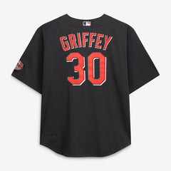 Ken Griffey Jr. Cincinnati Reds Big & Tall Cooperstown Mesh Batting Practice Jersey - Black | Mitchell & Ness