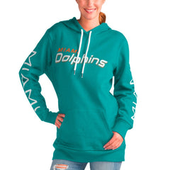 NFL Miami Dolphins G-III 4Her by Carl Banks Women's Extra Inning Pullover Hoodie