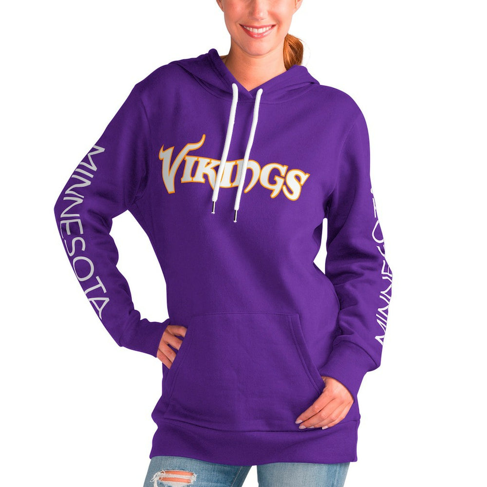 NFL Minnesota Vikings G-III 4Her by Carl Banks Women's Extra Inning Pullover Hoodie