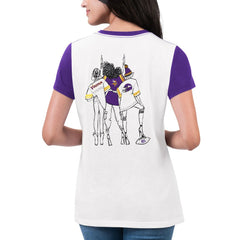 NFL Minnesota Vikings G-III 4Her by Carl Banks Women's Fashion Illustration T-Shirt
