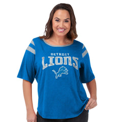 NFL Detroit Lions G-III 4Her by Carl Banks Women's Plus Size Linebacker T-Shirt
