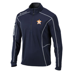 Houston Astros Omni-Wick Shotgun Quarter-Zip Pullover Top - Navy | Columbia