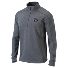 Milwaukee Brewers Omni-Wick Shotgun Quarter-Zip Pullover Top - Heather Gray | Columbia