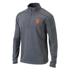 San Francisco Giants Omni-Wick Shotgun Quarter-Zip Pullover Top - Heather Gray | Columbia