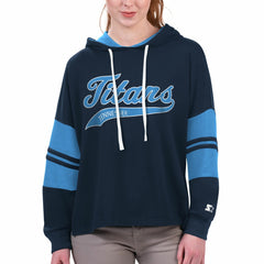NFL Tennessee Titans Starter Women's Bump And Run Long Sleeve Hoodie T-Shirt