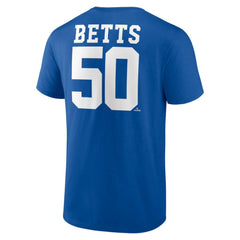 Mookie Betts Los Angeles Dodgers Player Icon Name & Number T-Shirt - Royal
