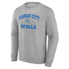 Kansas City Royals Heart & Soul Pullover Sweatshirt - Heather Gray