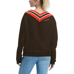 NFL Cleveland Browns Tommy Hilfiger Women's Heidi Raglan V-Neck Sweater