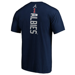 Ozzie Albies Atlanta Braves Playmaker Name & Number T-Shirt - Navy