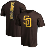 Manny Machado San Diego Padres Playmaker Name & Number T-Shirt - Brown