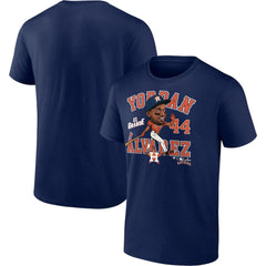 Yordan Alvarez Houston Astros Caricature T-Shirt - Navy