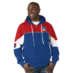 New York Rangers Starter Power Forward Full-Zip Hoodie