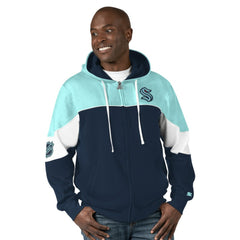 Seattle Kraken Starter Power Forward Full-Zip Hoodie