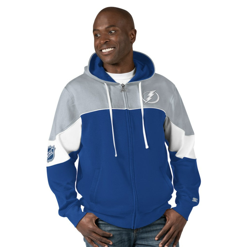 Tampa Bay Lightning Starter Power Forward Full-Zip Hoodie