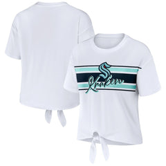 Seattle Kraken WEAR by Erin Andrews Women's Front Knot T-Shirt