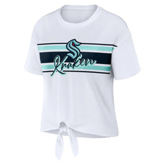 Seattle Kraken WEAR by Erin Andrews Women's Front Knot T-Shirt